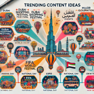 trending content ideas tied to Dubai's cultural calendar and major global events